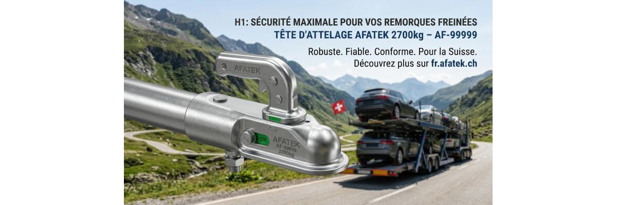 Tête d\'Attelage AFATEK 2700kg | Remorques Freinées | fr.afatek.ch Suisse - Tête d\'Attelage AFATEK 2700kg | Remorques Freinées | fr.afatek.ch Suisse