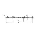 Câbles AL-KO Bowden pour amovible + hauteur réglable AE HL 750 mm / GL 990 mm, C 5 mm, D M10