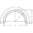 Profil de garde-boue simple essieu 12/40 B200 R400 L1285 S800 H415