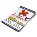 Enduit de bâche autocollant 0,20 x 0,30 m bleu RAL 5002