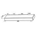 Coussin de soutien avant mousse PUR 680 x 120 x 40 mm