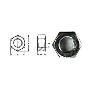 Écrou hexagonal DIN 934 galvanisé M27