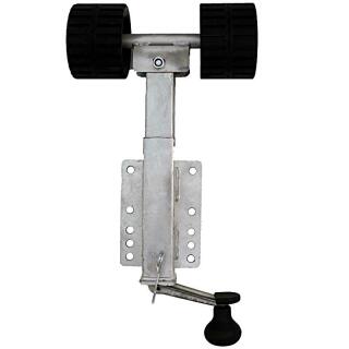 Support fixe tube carré réglable 40 x 40 mm