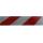 Marquage davertissement rouge / blanc 282 mm x 45,7 m...