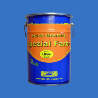 Branths S-Glaze (séchage lent) 5 litres bleu clair RAL 5012