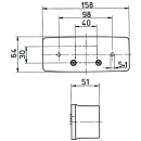 Jokon 510/516 BBS (K) L gauche, lampe à trois chambres complète