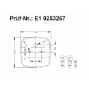 Lampe à trois chambres Geka BBS 123/5 sans éclairage de plaque dimmatriculation